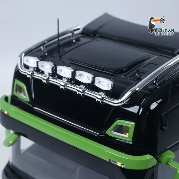 1/14 6x6 Metal Hydraulic RC Dumper Car 770S G66 Radio Control Roll Off Full Dump Truck Standard Bucket Rear Axle Lifting 3-speed Transmission Light Sound FlySky ST8