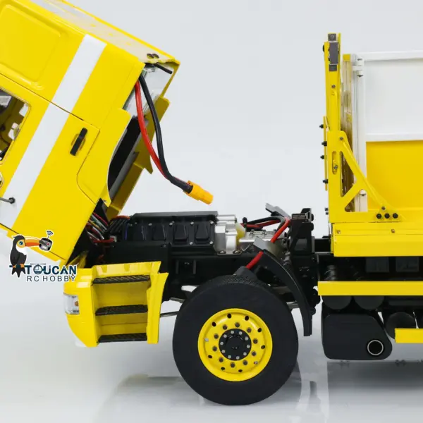 1/14 6X4 RC Hydraulic Skip Loader Truck VL18U F2000 Metal Swing Arm Loaded Dump Cars Model 2-Speed Gearbox Hydraulic System 4CH