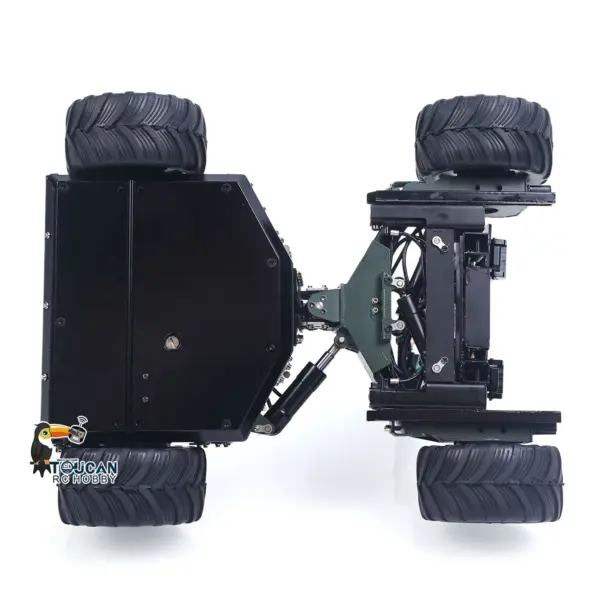 Super Frog Metal 1/14 Remote Control Hydraulic Truck Mounted Forklift BM214 5 Way Valves Light System Sound Frsky X14 Radio