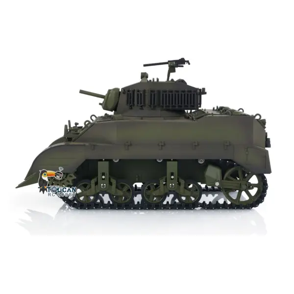 1/16 RC Tank US M5A1 Stuart VI Remote Control RTR Light Tank 360 Smoking Radio System Barrel Recoil Light Flash Two Battery