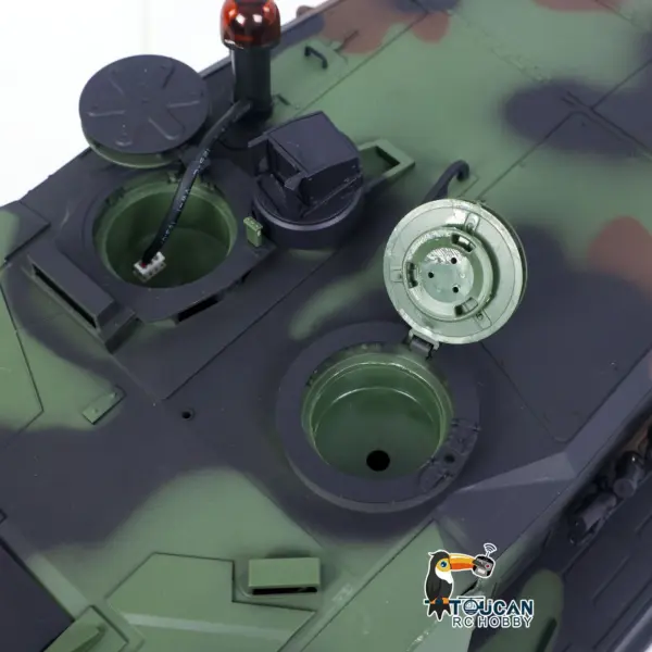 1/16 Remote Control Tank Model 3889 Leopard 2 A6 7.0 Mainboard Full Metal Chassis Gearbox IR Barrel Recoil Elevation 550 Motor