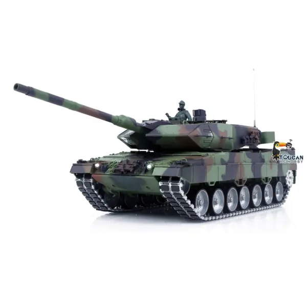 1/16 Remote Control Tank Model 3889 Leopard 2 A6 7.0 Mainboard Full Metal Chassis Gearbox IR Barrel Recoil Elevation 550 Motor
