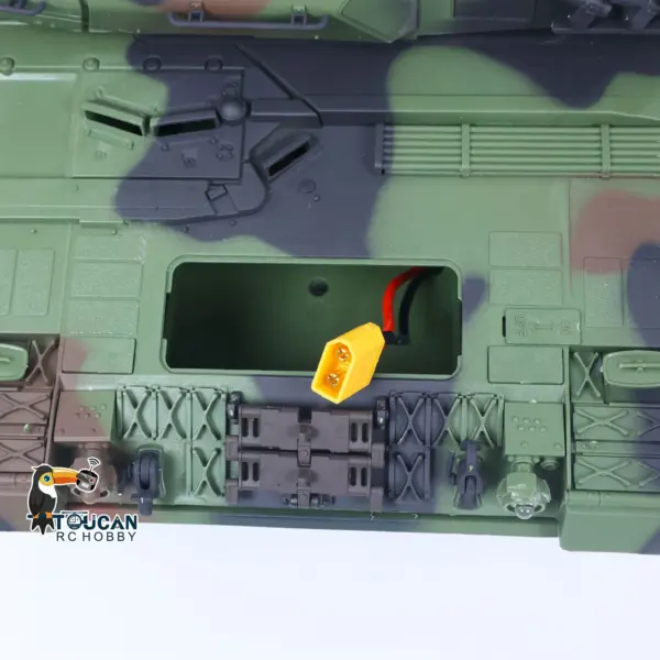 1/16 Remote Control Tank Model 3889 Leopard 2 A6 7.0 Mainboard Full Metal Chassis Gearbox IR Barrel Recoil Elevation 550 Motor