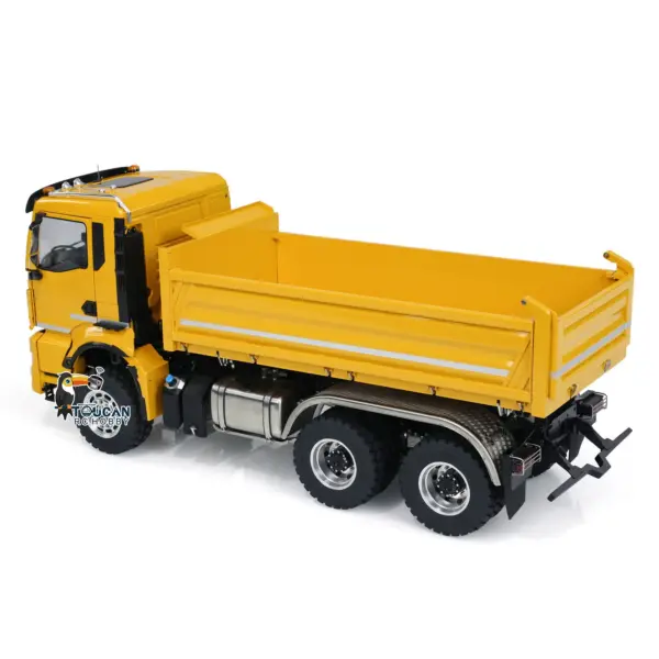 LESU 6*6 3-way 1/14 Metal RC Hydraulic Dump Truck Radio Controlled Tipper Electric Car DIY Model 3-speed Transmission