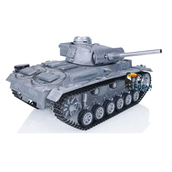 Mato 100% Metal 1/16 German Panzer III BB Shooting RTR Radio Control Tank Ready-To-Run 1223 2.4G Main Board Charger Receiver 360Degrees