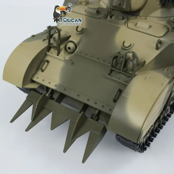 1/16 RC Tank US M5A1 Stuart VI Remote Control RTR Light Tank 360 Smoking Radio System Barrel Recoil Light Flash Two Battery