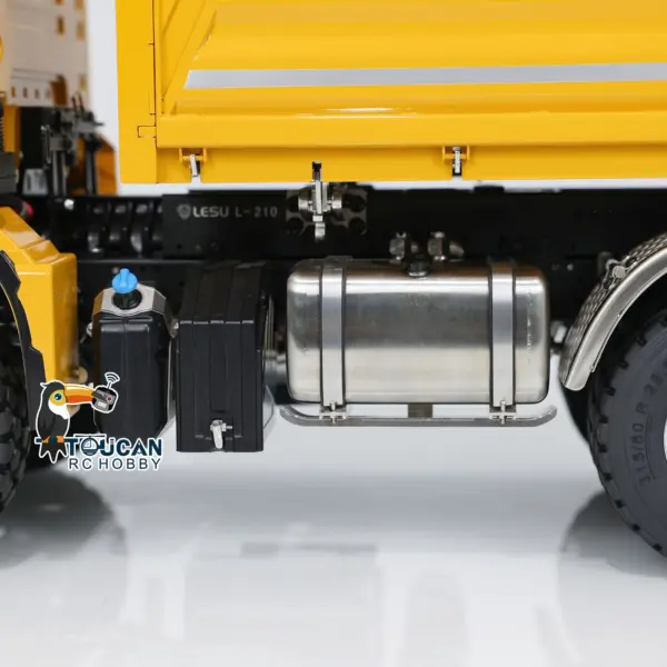 LESU 6*6 3-way 1/14 Metal RC Hydraulic Dump Truck Radio Controlled Tipper Electric Car DIY Model 3-speed Transmission