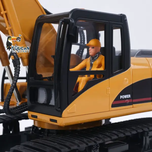 HUINA 1/14 RC Electric Excavator 1535 Remote Control Digger 15CH 2.4G Radio Finished Toy Model Battery Sound Light Effects