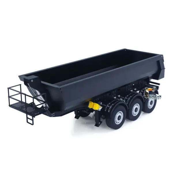 Kabolite 1/14 Metal Remote Control 3Axles Electric Lifting Semi Trailer Dumper for RC Tractor Truck 770S 100 Battery Charger