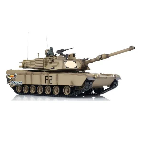 2.4Ghz Henglong 1:16 Scale 7.0 Plastic Version M1A2 Abrams RTR RC Tank 3918 Model BB Infrared Battery USB Charger