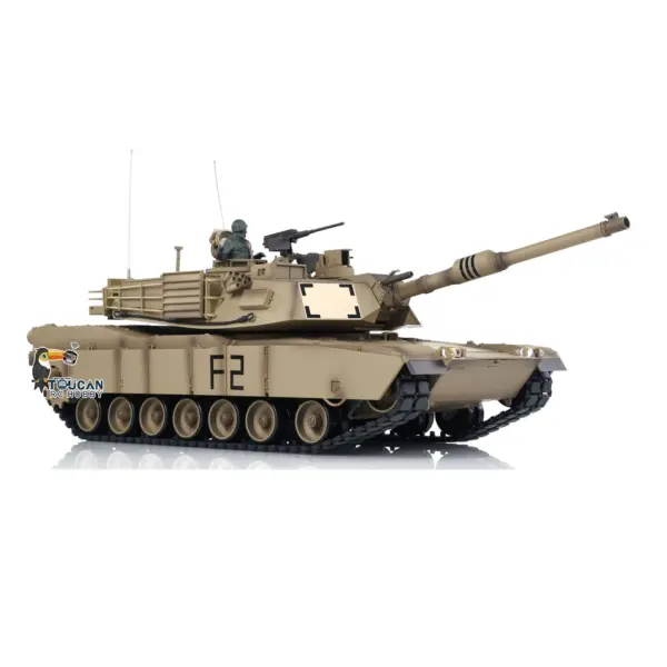 2.4Ghz Henglong 1:16 Scale 7.0 Plastic Version M1A2 Abrams RTR RC Tank 3918 Model BB Infrared Battery USB Charger