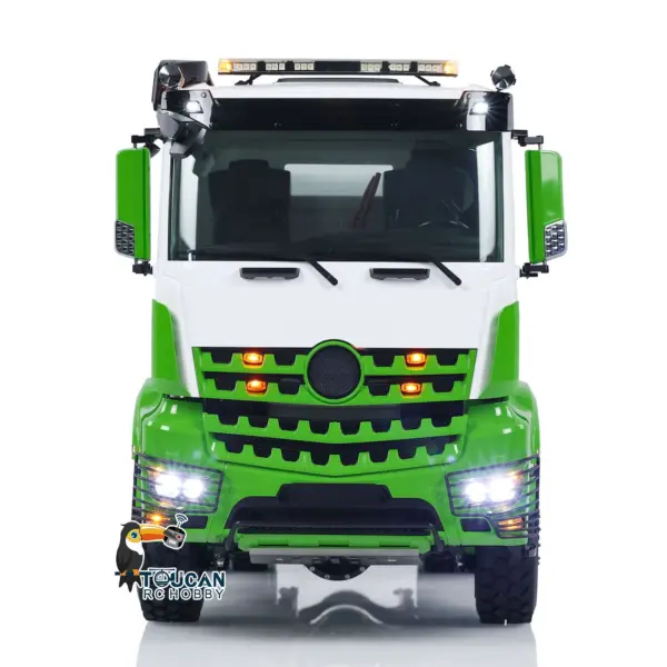 LESU Metal 1/14 6x6 3-way RC Hydraulic Dump Remote Control Tipper Truck Construction Cars Simulation Model RTR