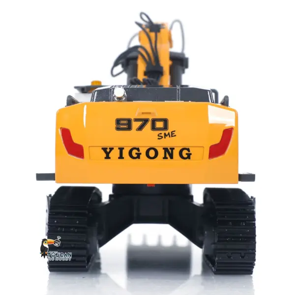 1/50 Plastic RC Excavator K970 Mini Electric Lifting Digger Toy RTR Metal Tracks Bucket N20S Motor Lights Sound Remote Control Battery Collectible