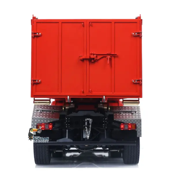 Metal 1/14 RC Hydraulic Dumper 8x8 Roll Off Dump Truck 3363 Emulated Vehicle Model Rear Axle Steering 3-speed I6S Remote Control