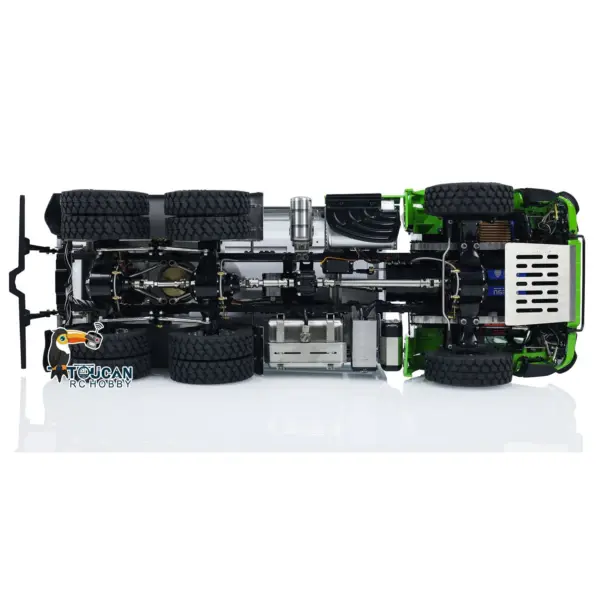 LESU Metal 1/14 6x6 3-way RC Hydraulic Dump Remote Control Tipper Truck Construction Cars Simulation Model RTR