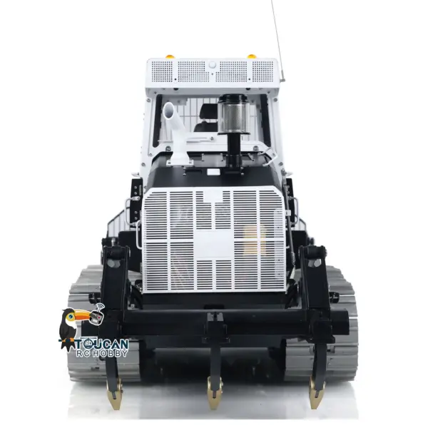 LESU 1:14 RC Hydraulic Tracked Loader AOUE 973K Car Openable Bucket Rear Plow Metal Tracks Sprockets Powerful Good Performance