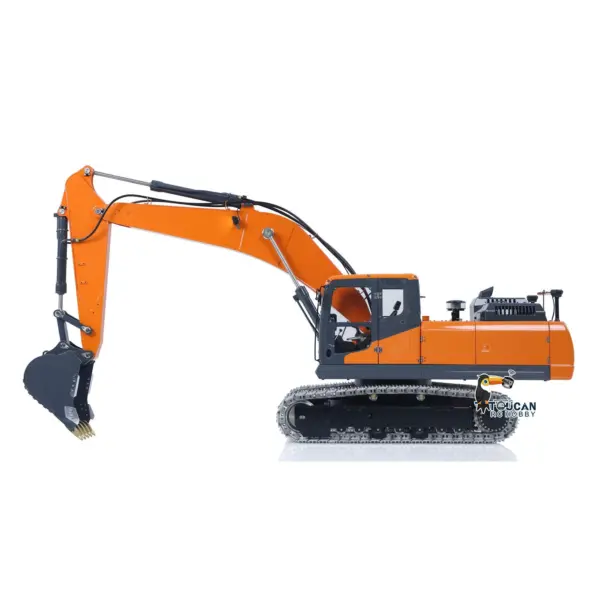 LESU 90% Metal 1/14 RC Hydraulic Digger Aoue DX350LC Remote Control Excavator Finished Model 3CH Valve Relief Valve 4MPA Pump