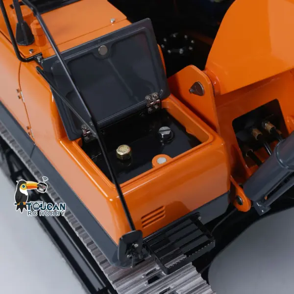 LESU 90% Metal 1/14 RC Hydraulic Digger Aoue DX350LC Remote Control Excavator Finished Model 3CH Valve Relief Valve 4MPA Pump