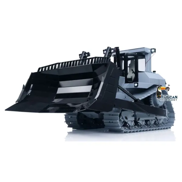 JDM-98 Ultra 1/14 Metal Hydraulic 4CH Valves Remote Control Bulldozer DXR2 Flysky ST8 Radio Sound System Light Pump ESC Motor