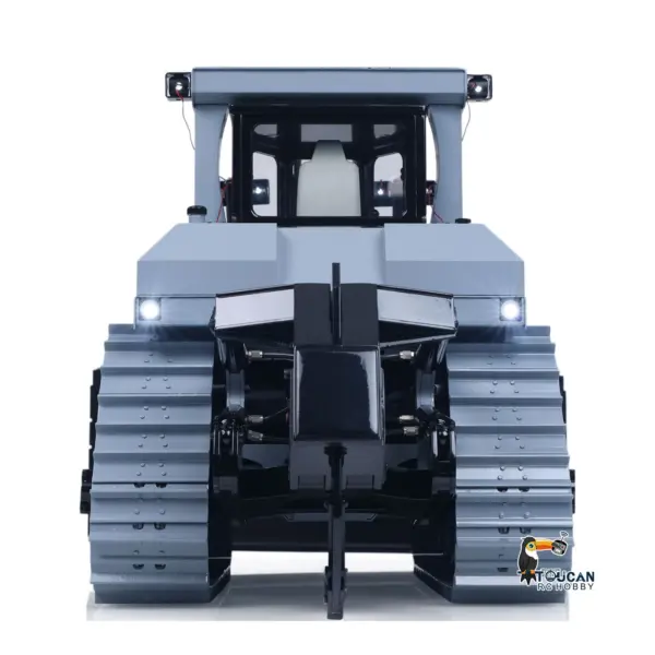 JDM-98 Ultra 1/14 Metal Hydraulic 4CH Valves Remote Control Bulldozer DXR2 Flysky ST8 Radio Sound System Light Pump ESC Motor
