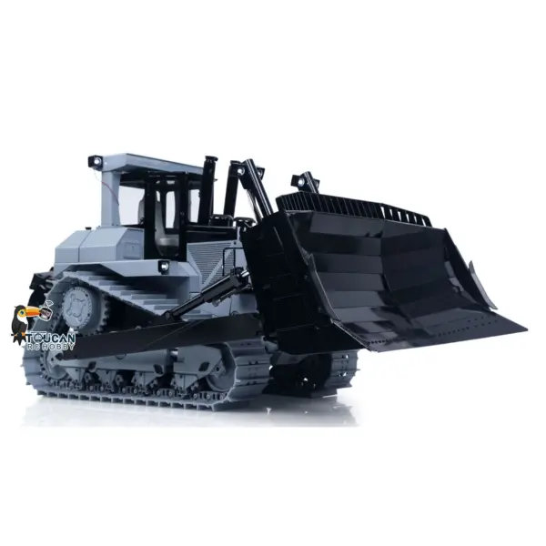 JDM-98 Ultra 1/14 Metal Hydraulic 4CH Valves Remote Control Bulldozer DXR2 Flysky ST8 Radio Sound System Light Pump ESC Motor