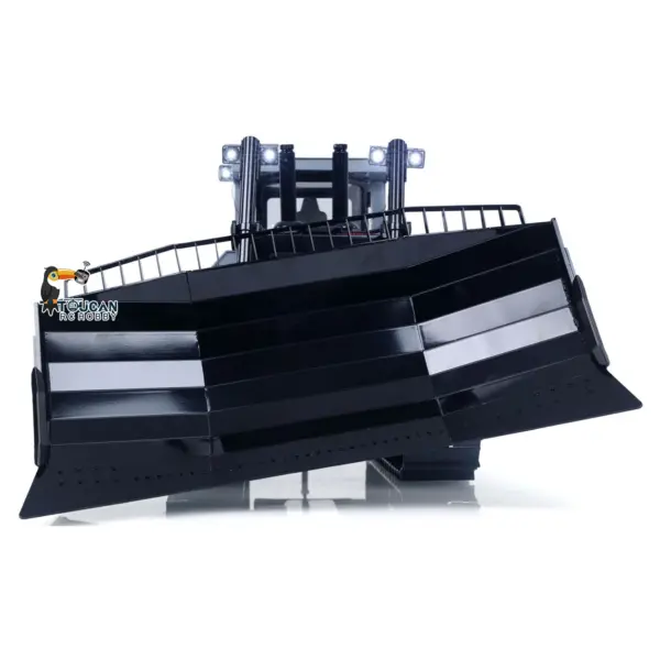 JDM-98 Ultra 1/14 Metal Hydraulic 4CH Valves Remote Control Bulldozer DXR2 Flysky ST8 Radio Sound System Light Pump ESC Motor