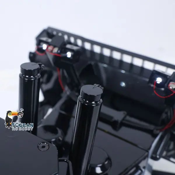 1:14 Metal Remote Control Hydraulic Bulldozer JDM-98 Ultra RC Heavy Machine Model Light System Flysky ST8 Radio Sound Battery