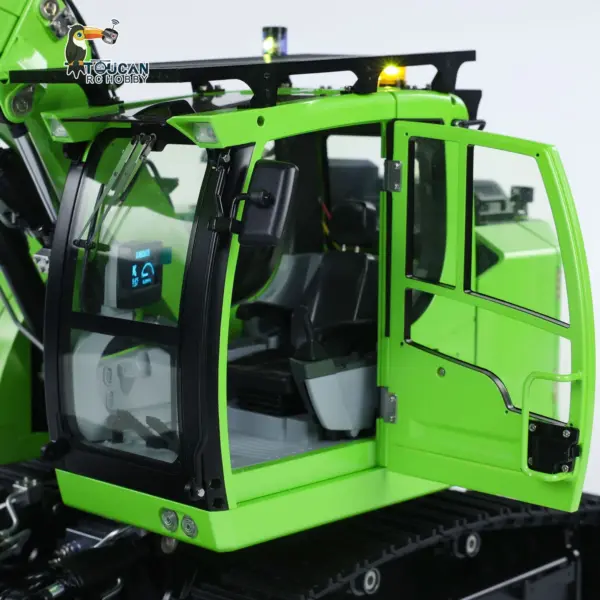 Customized CUTModel 1/14 RC Hydraulic Excavator LR 914 Metal Remote Control Digger Model 5ways Valve RTR Construction Car ST8 Radio Battery
