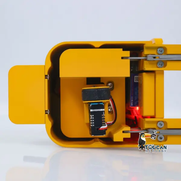 1/14 Electric Remote Control Reach Forklift Hobbywing ESC Servo Motor Ready to Run Warehouse RC Model Collection Warning Light