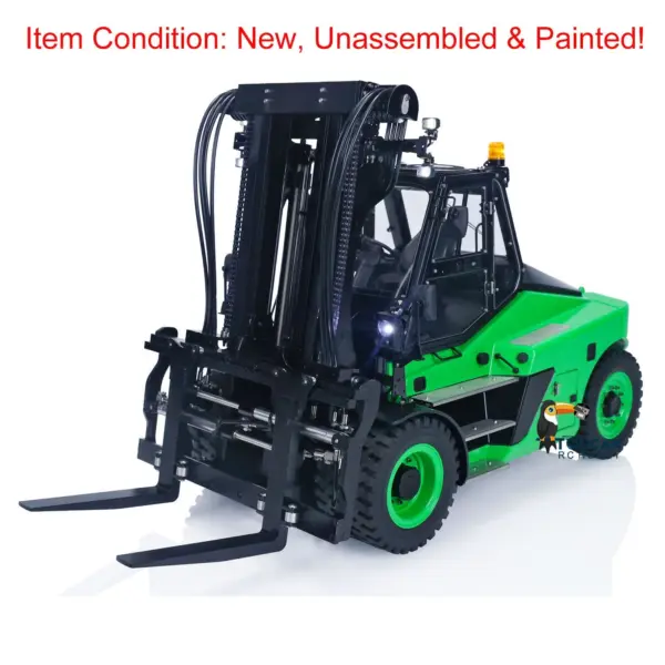 LESU 1/14 RC Front-Wheel Ddrive Hydraulic Painted forklift Model Aoue-LD160S Remote Control Model Light Sound System ESC Servo