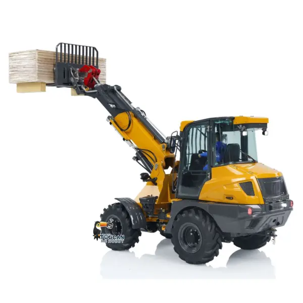 LESU 1/14 AT1050 RC Hydraulic Equipment Fork Loader Radio Control Telescopic Arm Car Kits DIY Model Light Sound System