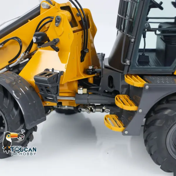 LESU 1/14 AT1050 RC Hydraulic Equipment Fork Loader Radio Control Telescopic Arm Car Kits DIY Model Light Sound System