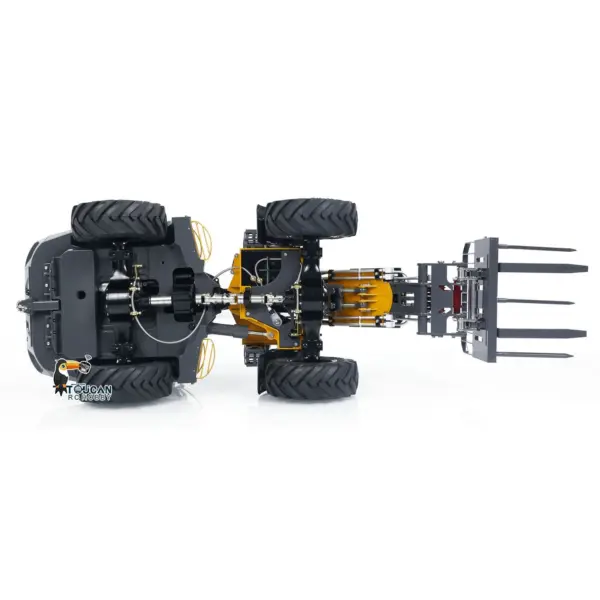 LESU 1/14 AT1050 RC Hydraulic Equipment Fork Loader Radio Control Telescopic Arm Car Kits DIY Model Light Sound System