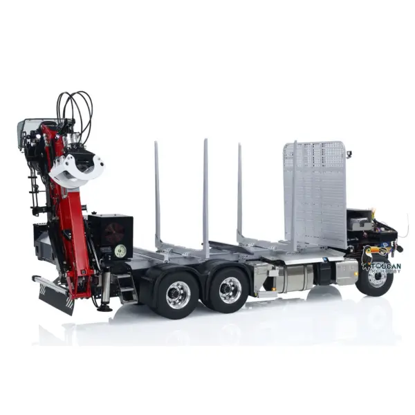LESU 1/14 Metal RC Logging Truck Hydraulic Crane Tractor Lorry W/O Cabin 2-Speed Gearbox Hydraulic System Painted Assembled