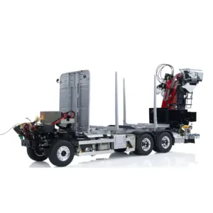 LESU 1/14 Metal RC Logging Truck Hydraulic Crane Tractor Lorry W/O Cabin 2-Speed Gearbox Hydraulic System Painted Assembled