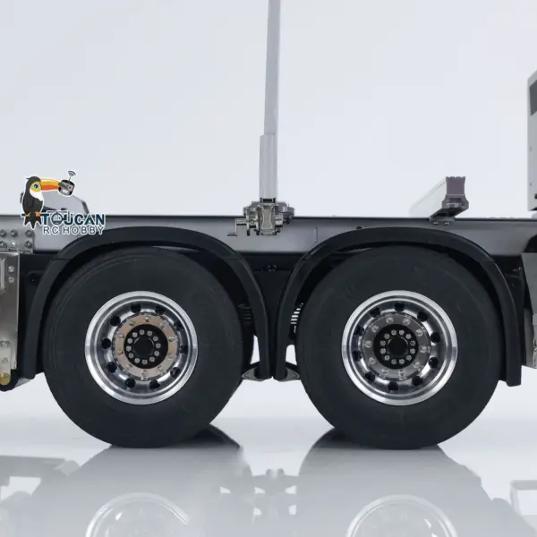 LESU 1/14 Metal RC Logging Truck Hydraulic Crane Tractor Lorry W/O Cabin 2-Speed Gearbox Hydraulic System Painted Assembled