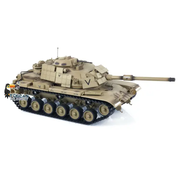 Tongde 1/16 RC Battle Tank M60A1 ERA USA Remote Control Armored Vehicle BB Infrared Battle Toy RTR 320 Degrees Model