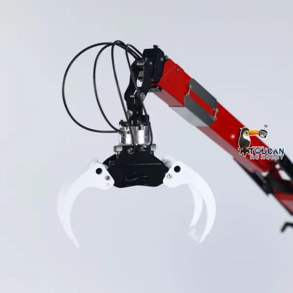 LESU 1/14 Metal RC Logging Truck Hydraulic Crane Tractor Lorry W/O Cabin 2-Speed Gearbox Hydraulic System Painted Assembled