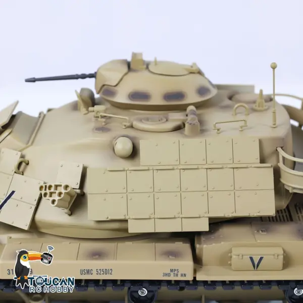 Tongde Model 1/16 RC Battle Tank M60A1 ERA USA Remote Control Panzer Armored Hobby Model Sound BB Unit Assembled