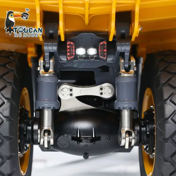 LESU 1/16 Heavy Metal Hydraulic Mining Car Dumper Bogie RC Mine Truck Aoue R100E Model Gift Motor ESC Servo Light System Model DIY
