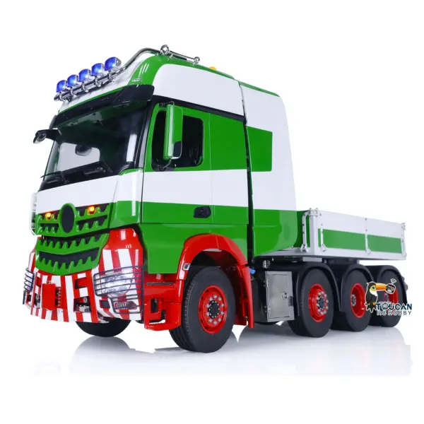 8x8 1/14 TOUCAN RC Tractor Truck Metal Chassis Painted Remote Control Lorry Car Models for Trailer Model Excavator