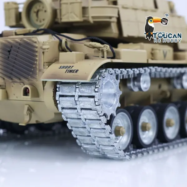Tongde 1/16 RC Battle Tank M60A1 ERA USA Remote Control Armored Vehicle BB Infrared Battle Toy RTR 320 Degrees Model