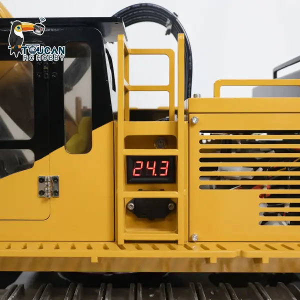 385CF 1/8 Hydraulic RC Excavator Metal Giant Remote Control Construction Vehicle Ready to Run Painted Assembled ESC Servo Motor