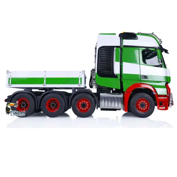 8x8 1/14 TOUCAN RC Tractor Truck Metal Chassis Painted Remote Control Lorry Car Models for Trailer Model Excavator