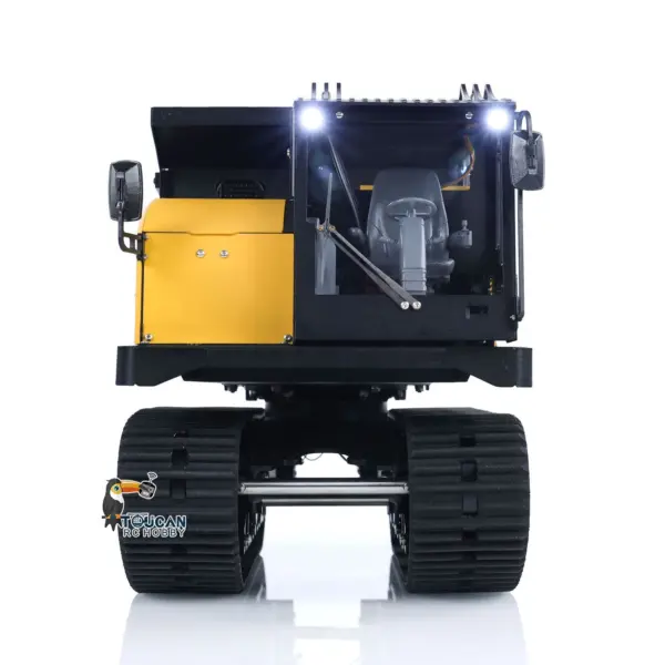 WKLC Metal 1/14 RC Hydraulic Crawler Dump Truck T14R Radio Controlled Tracked Tipper RTR Construction Vehicle ST8 Light Sound Battery