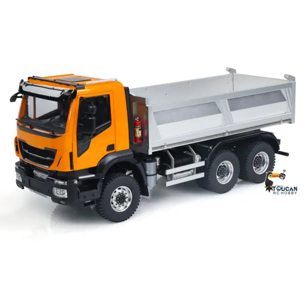 1/14 Hydraulic RC Dump Trucksx 2-speed Gearbox Remote Control Tipper Cars DIY Toy Hobby Model Gift Assembled Painted