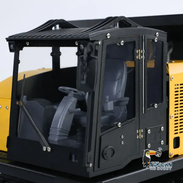 1/14 RC Hydraulic Crawler Dump Truck T14R Metal Tracked Tipper RTR Construction Machine Flysky ST8 Radio Light Sound Battery