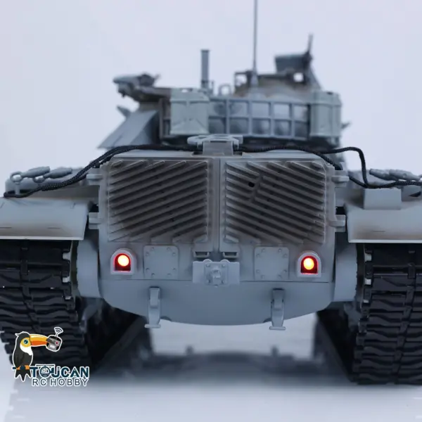 1/16 Tongde Israel RC Panzer Remote Control Infrared Battle Tanks Military Model M60W ERA Painted Car 320 Rotation BB Shooting DIY