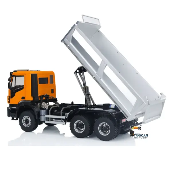 1/14 Hydraulic RC Dump Trucksx 2-speed Gearbox Remote Control Tipper Cars DIY Toy Hobby Model Gift Assembled Painted