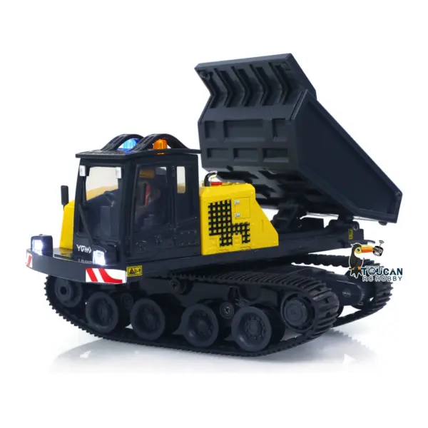 1/50 T14R Panther RTR Electric RC Crawler Dump Truck Construction Vehicle Tracked Tipper Finished Model Toys Lights Sounds Unit